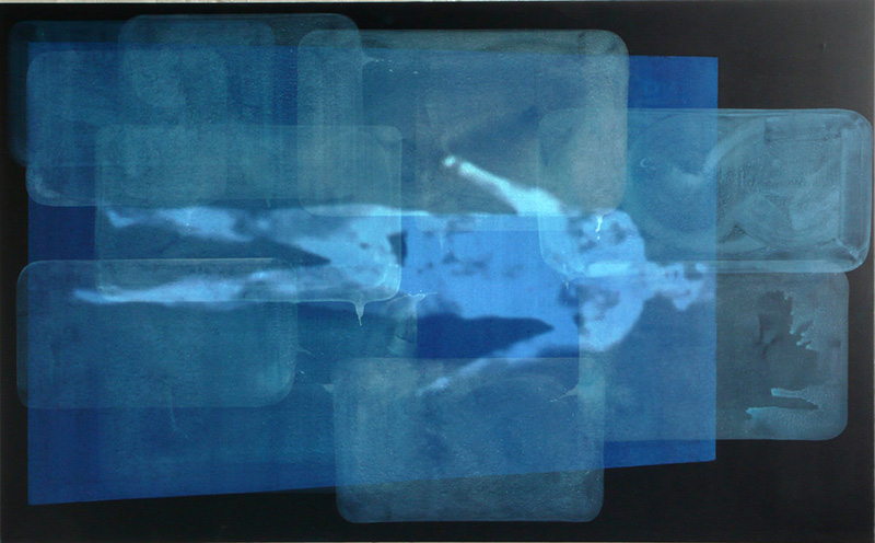 Dominik Lejman, "Nothing to Add", 2011, akryl na płótnie, projekcja wideo, dzięki uprzejmości SOR Rusche Sammlung