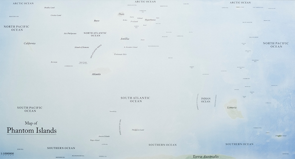 Agnieszka Kurant, "Map of Phantom Islands", 2013, fot: Eduardo Ortega / dzięki uprzejmości Instytutu Polskiego w Sztokholmie