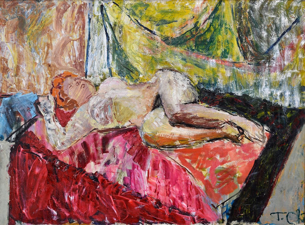 Tadeusz Chyła, "Akt czerwony", fot. dzięki uprzejmości Blanki Wyszyńskiej-Walczak / Galeria LUFCIK