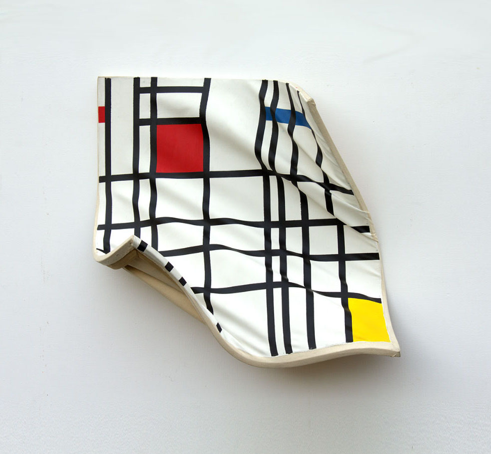 Bartosz Kokosiński, "Mondrian" z serii "Skradzione", 2009, olej na płótnie, 53 x 42 cm, fot. materiały promocyjne artysty / www.bartoszkokosinski.com