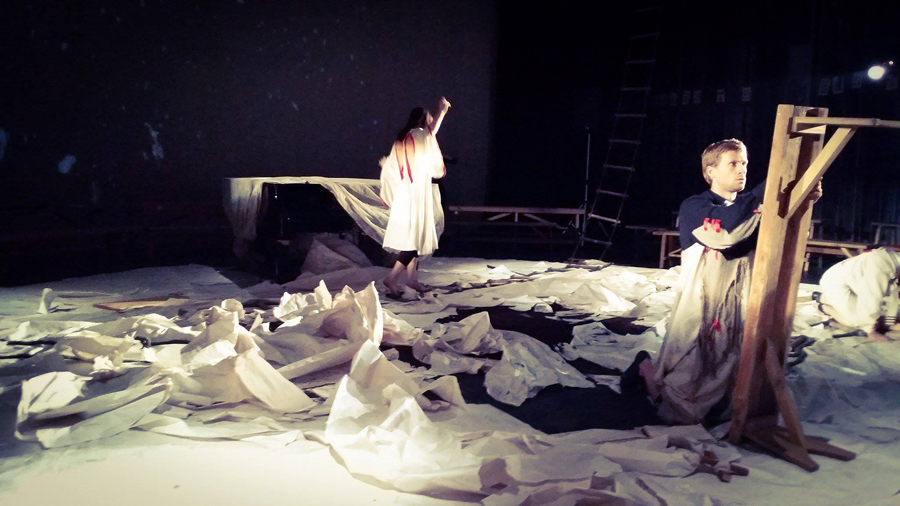 Przedstawienie "Dziady. Twierdza Brześć" w reżyserii Pawła Passiniego, 2015, fot. Elena Lola Leszczyńska