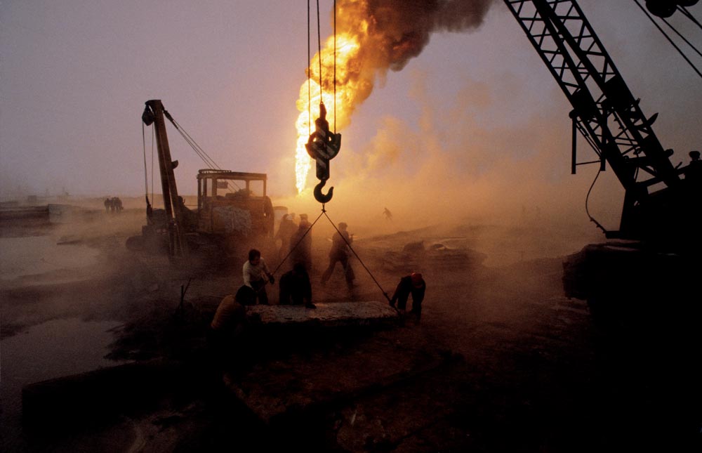 Крис Ниденталь, Карлино, январь 1981 года. Пожар на нефтяной скважине, фото: промо-материалы