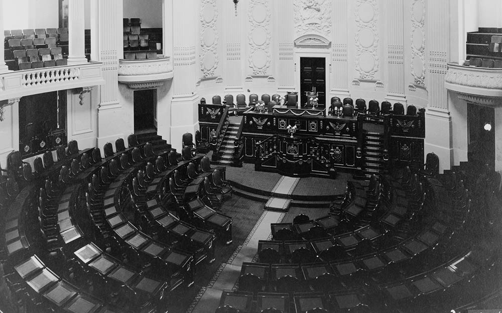 Chamber of Deputies, Lower House of the Mexican Congress, photo: Carpenter Collection/Library of Congress