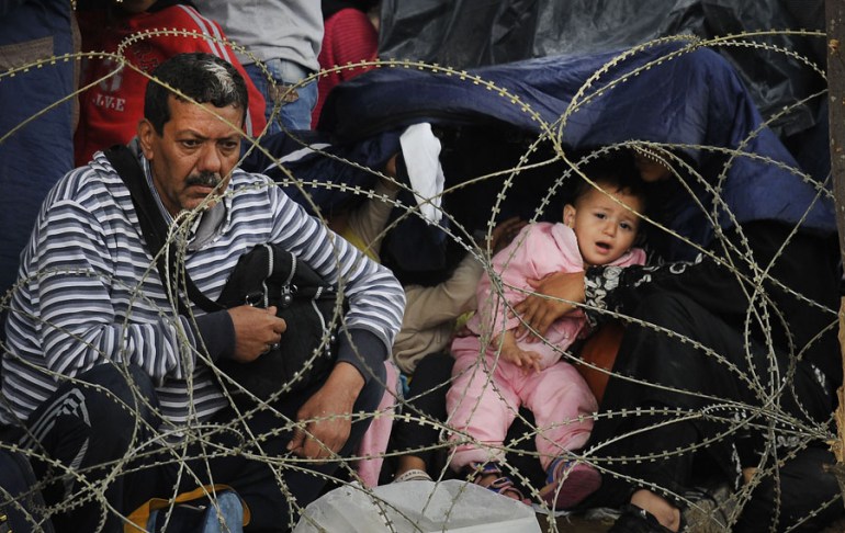Refugees from Syria, Iraq and Afghanistan seeking refuge on the border between Greece and Macedonia. Photo: HaloPix / Forum