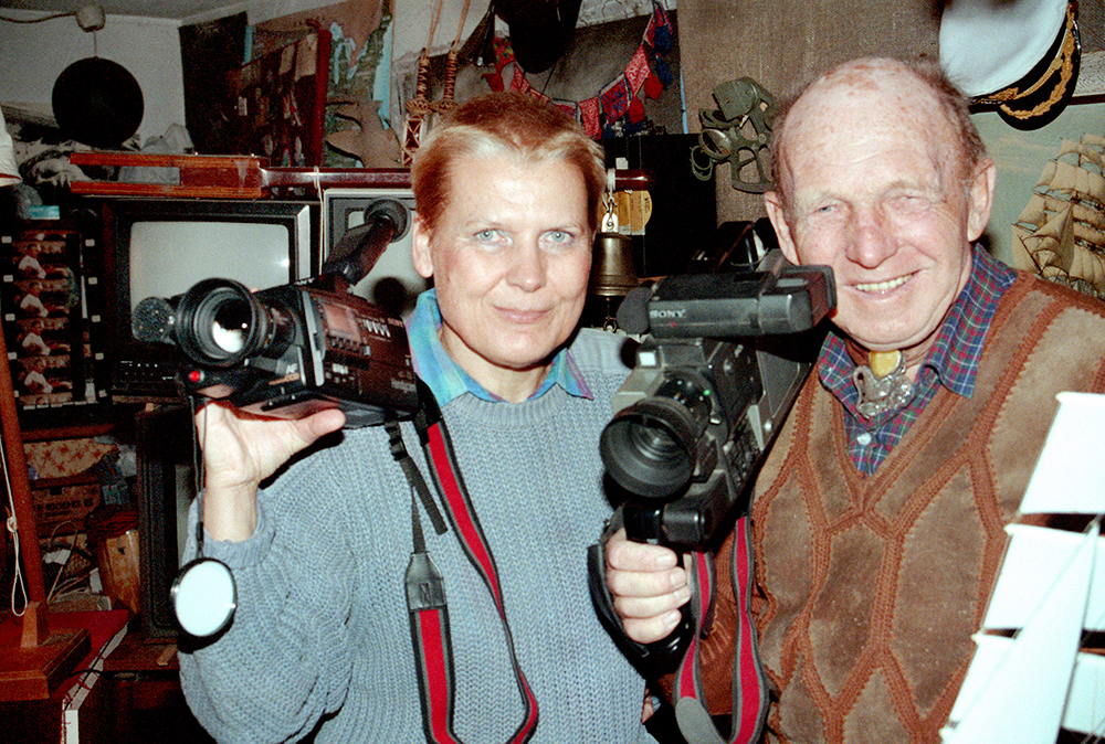 Tony Halik and Elżbieta Dzikowska at their home, photo: Ireneusz Sobieszczuk / Forum