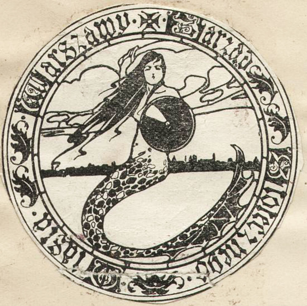 The Warsaw Mermaid, a design by S. Norblin, photo: National Archive in Warsaw