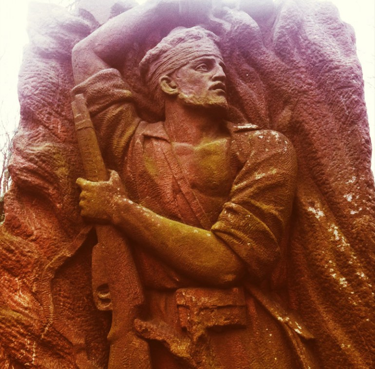 Detail of Matzevah in Jewish Cemetary, Photo: Paul Bargetto