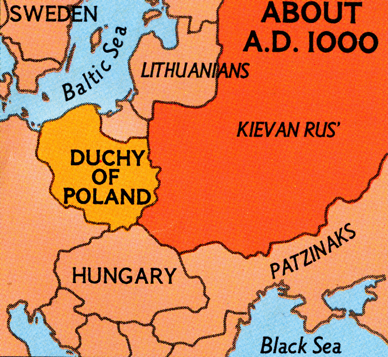 Poland's changing borders over the centuries.