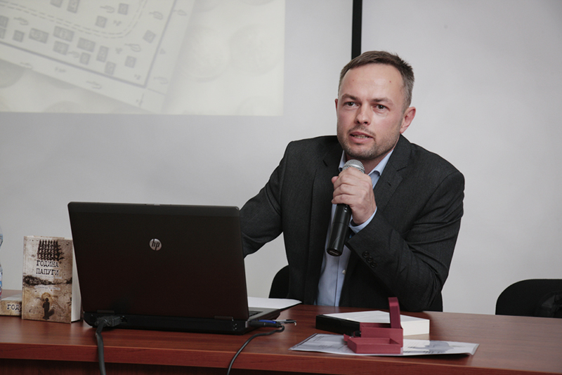 Wykład Ołeksandra Zinczenki "Ukraiński ślad katyński", IPN Warszawa, 2 czerwca 2014, fot. Piotr Życieński / IPN
