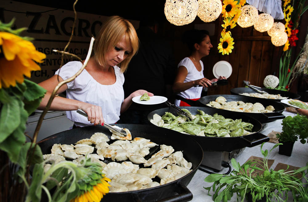 Typical Polish dish pierogi aka dumplings are sometimes sold by the unit at fairs or food markets. Photo: Jan Graczyński
