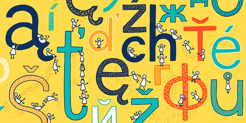 Polish alphabet will give you plenty of fun; Artwork by: Katarzyna Piątek