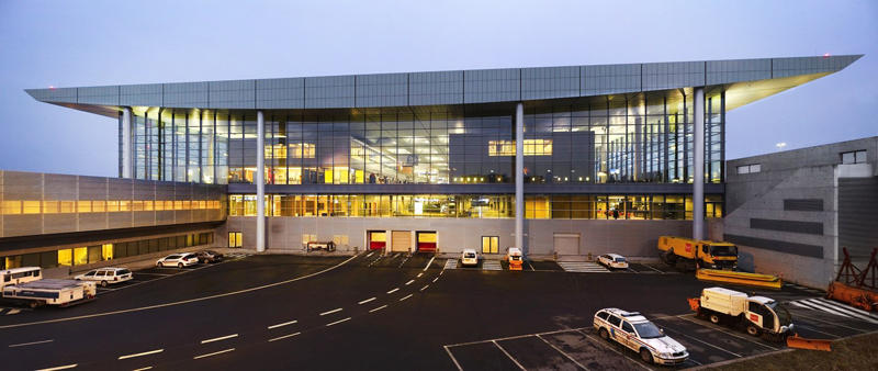 Airport terminal in Luxembourg, 2008, designed by Paczowski et Fritsch Architectes, 2007, photo: courtesy of the studio / www.apf.lu