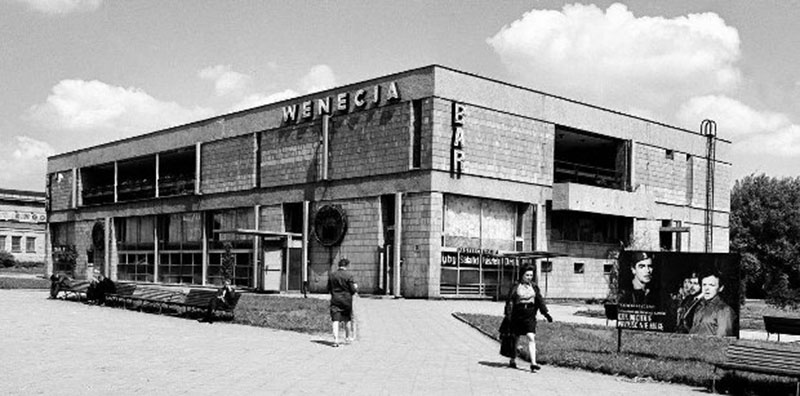 Wenecja bar , designed by Zbigniew Ihnatowicz, Jerzy Sołtan & A. Szczepiński, 1958-1961, photo: Teodor Hermańczyk / IS PAN archive