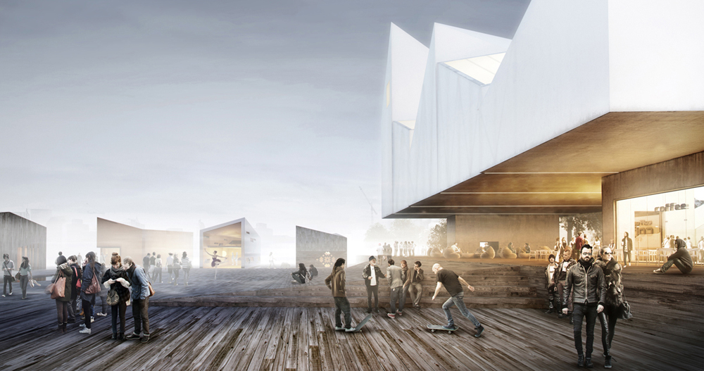 Visualisation of the Baltic Sea Art Park in Estonia, project: WXCA architecture studio, photo: press materials
