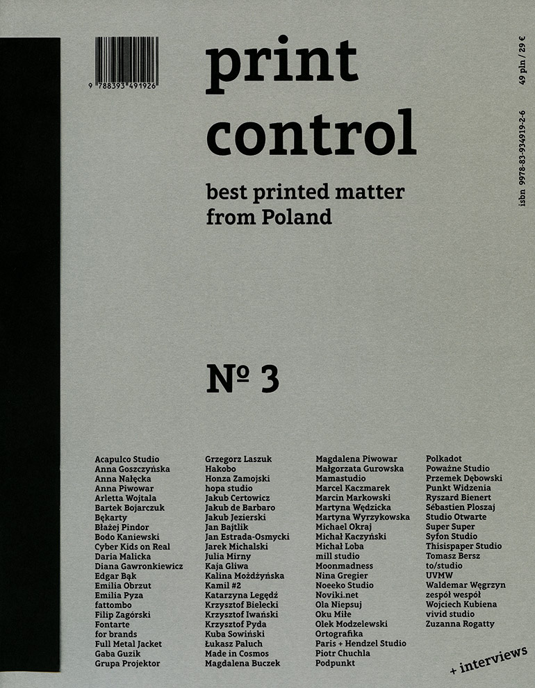 The cover of Print Control no 3, photo: organisers' material