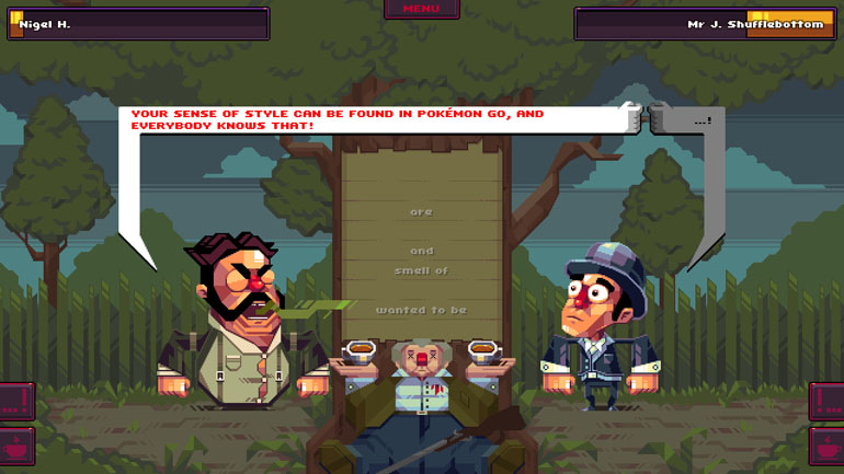 Screenshot from Oh Sir! The Insult Simulator, photo: promo materials