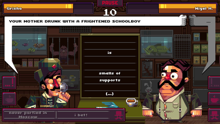 Screenshot from Oh Sir! The Insult Simulator, photo: promo materials