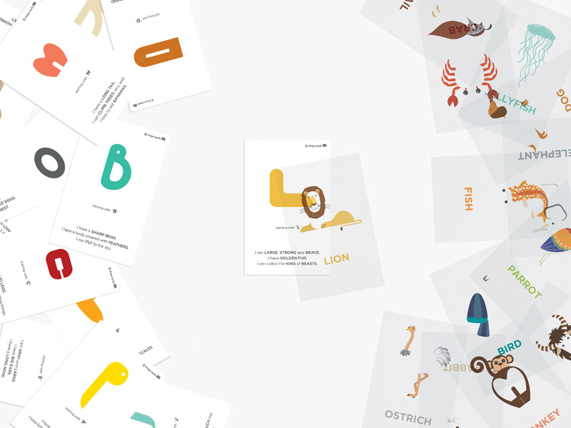 Overlapping Alphabet Cards by Hjoyung Rhy, photo: promo materials