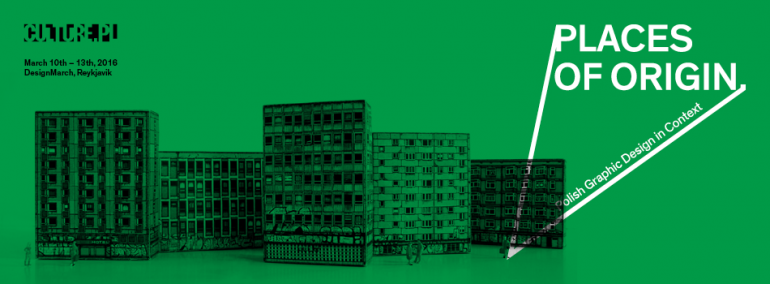 Poster for Places of Origin: Polish Graphic Design in Context