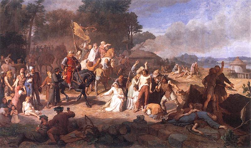 Wojciech Gerson, The Capture of the Wends, 1866; photo: Wikimedia Commons