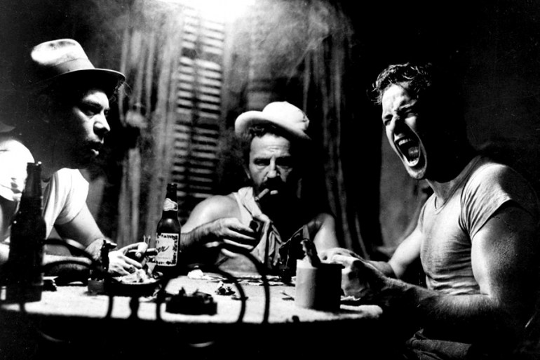 Still from 'A Streetcar Called Desire' directed by Elia Kazan starring Marlon Brando (on the right) as Stanley Kowalski.