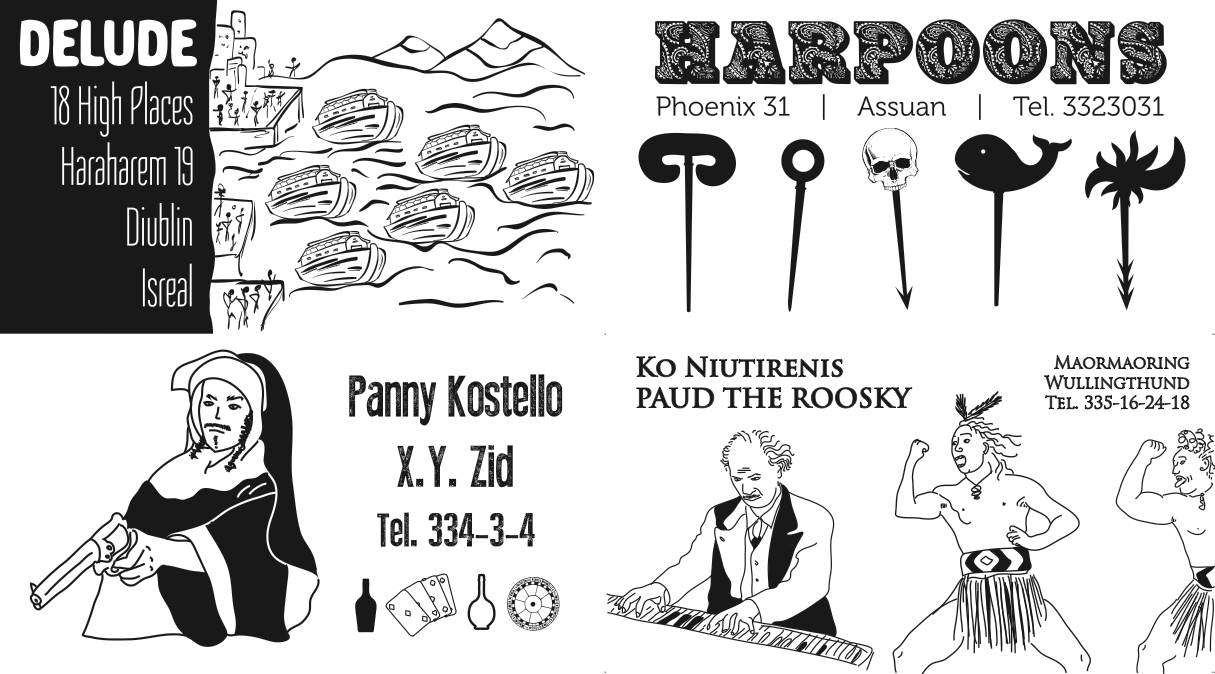 Finnegans Meet cards (selection); source: Bartnicki&Szmandra (Finnegans Meet)