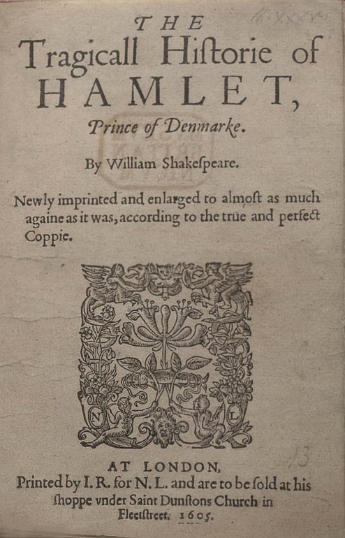 1605 quarto edition of Hamlet; Photo: Wikimedia/CC