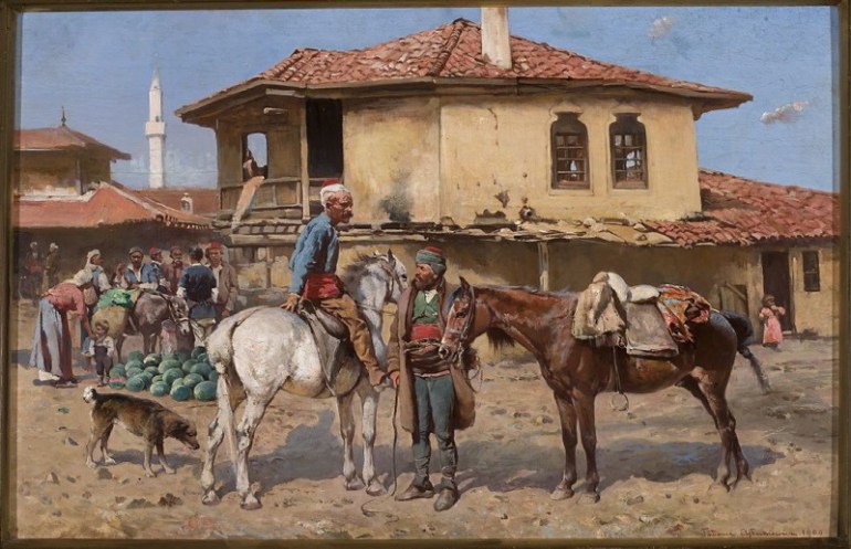 Tadeusz Ajdukiewicz, "Na targu wschodnim", 1900, źródło: Muzeum Narodowe w Warszawie