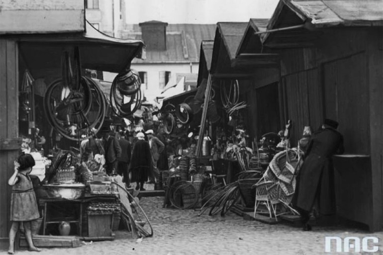 Warszawski bazar Kercelak, 1932, fot. Koncern Ilustrowany Kurier Codzienny - Archiwum Ilustracji / Narodowe Archiwum Cyfrowe (NAC)
