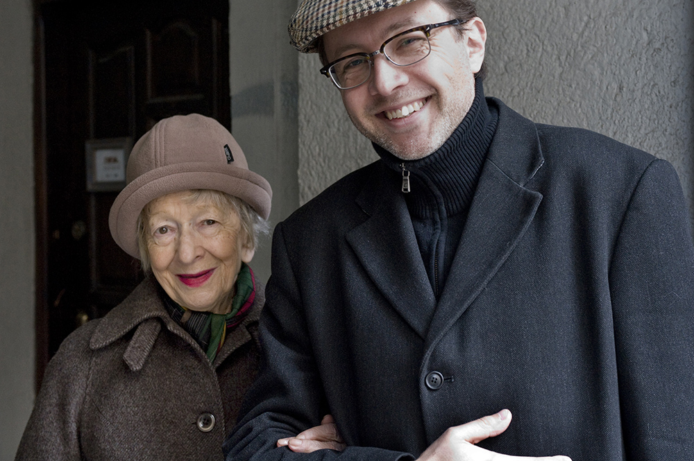 Вислава Шимборская и ее секретарь Михал Русинек, Краков, 2009, фото: Томек Сикора / Forum