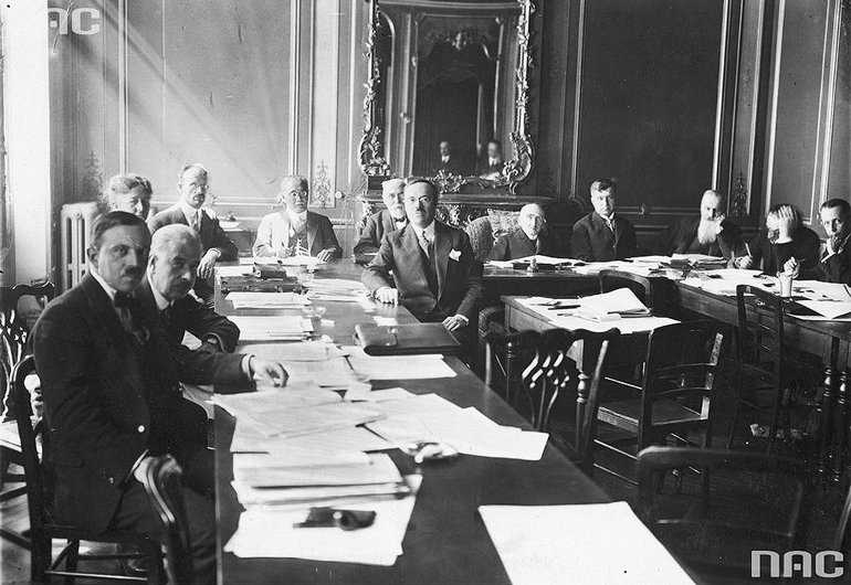 Spotkanie Instytutu Współpracy Międzynarodowej Ligi Narodów, ok. 1925–1936, fot. Narodowe Archiwum Cyfrowe / www.audiovis.nac.gov.plL
