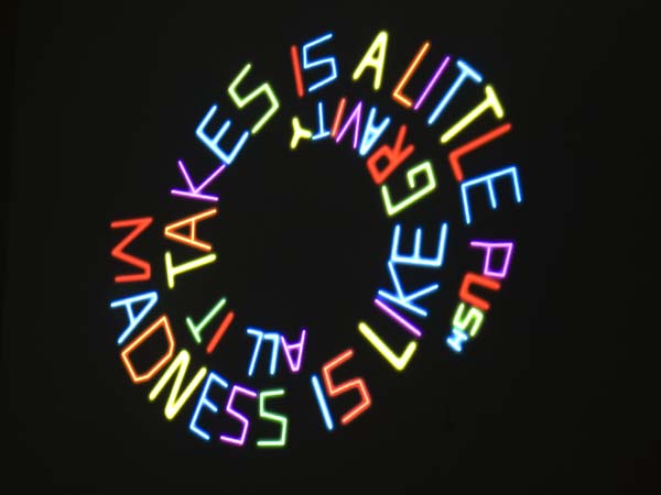 Hubert Czerepok, 'Madness Is Like Gravity', 2011, neon, 200 x 190 cm. Photo courtesy of the gallery