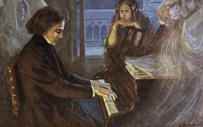 Lionello Balestrieri, "Fryderyk Chopin przy fortepianie", fot. rep. Collection Roger-Viollet / East News