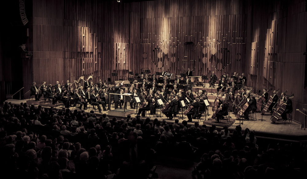 Koncert Londyńskiej Orkiestry Symfonicznej (LSO), pod batutą Michaela Francisa w londyńskim Barbican Centre zainaugurował muzyczny rok Andrzeja Panufnika, Londyn 2014, fot. Konrad Ćwik