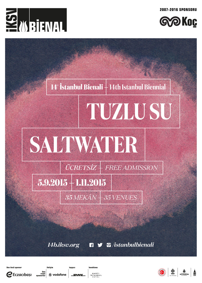 Poster for the 14th Istanbul Biennial, photo: IKSV Media Relations press release
