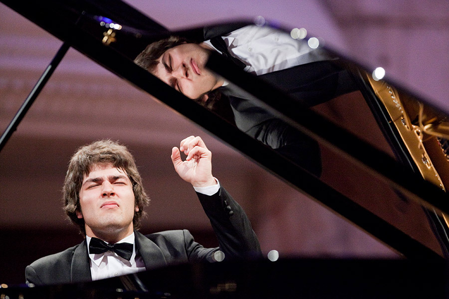 Lukas Geniušas podczas przesłuchań 16. Konkursu Chopinowskiego w 2010 roku, fot. Chopin Express