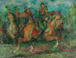 Mój pradziadek / My Great-grandfather (1937) oil on canvas, 101x132,8 cm, collection of the National Museum in Wrocław. Photo: National Museum in Wrocław