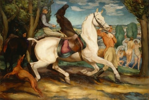 Pobudka / Wake-up Call (1924) oil on canvas, 119,5x174,5 cm, collection of the National Museum in Wrocław. Photo: Arkadiusz Podstawka