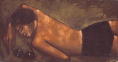 Jerzy Nowosielski, "Nude with Glasses", 1945, courtesy Teresa i Andrzej Starmachowie
