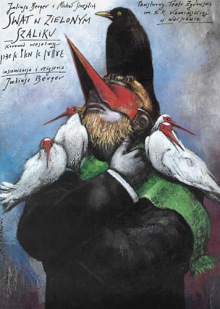 Plakat Andrzeja Pągowskiego do przedstawienia "Swat w zielonym szaliku"
