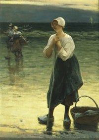 Rybaczka bretońska 1893-94, olej, deska fot. T. Żółtowska-Huszcza w zbiorach Muzeum Narodowego w Warszawie
