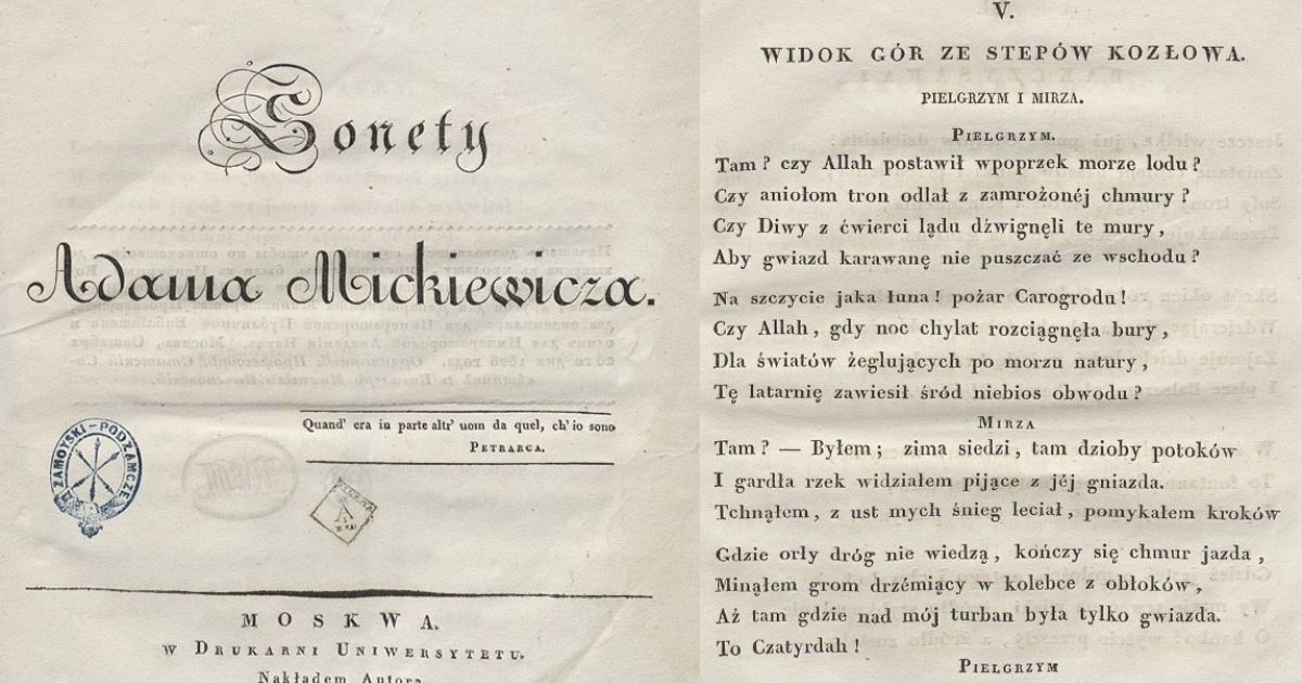 Adam Mickiewicz, "Sonety krymskie" | #literatura | Culture.pl