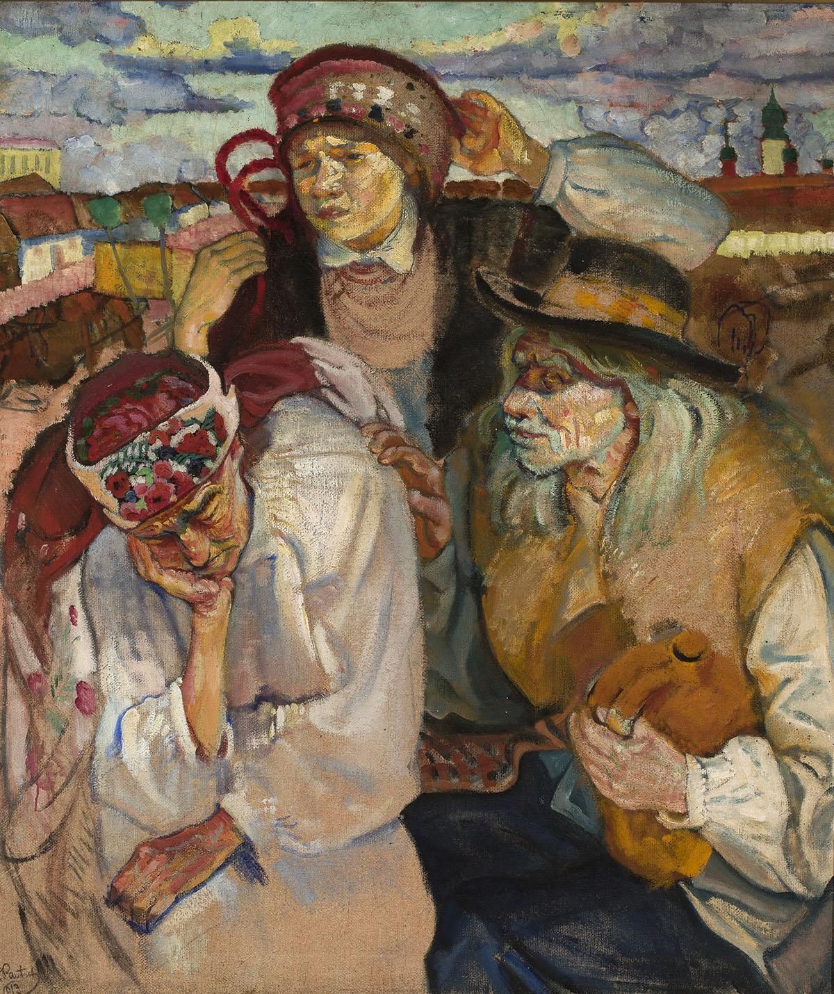 Фредерик Паутш «Этюд крестьян», 1913, фот. Национальный музей в Варшаве