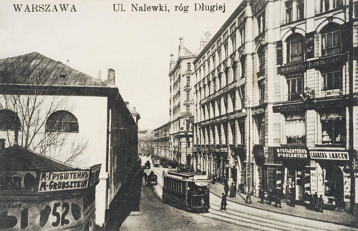  Warszawa, ul. Nalewki, róg Długiej, 1910-1919, fot. Biblioteka Narodowa Polona 