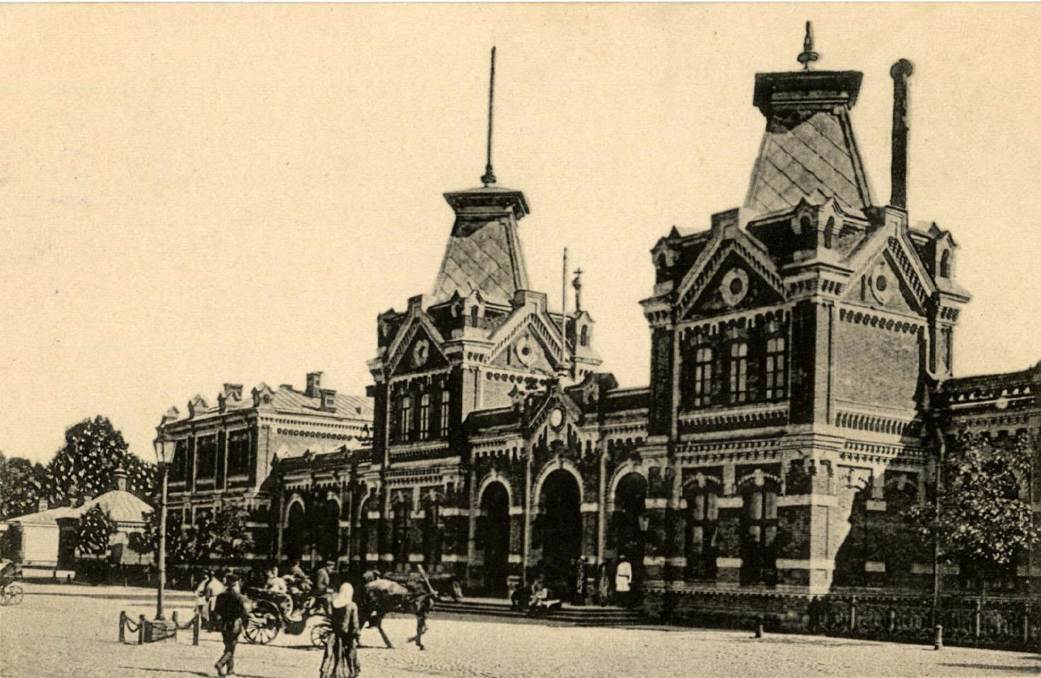 Dworzec Libawsko-Romeński (Wileński), polski sektor Mińska, 1871-1900, fot. Wikimedia Commons