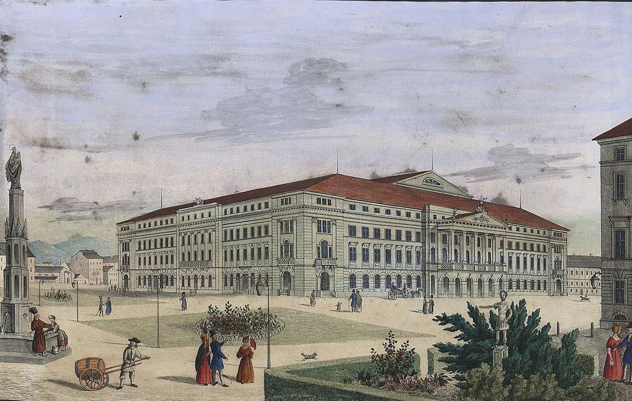 Театр Скарбека, приблизно 1840 р., світлина з Wikimedia Commons