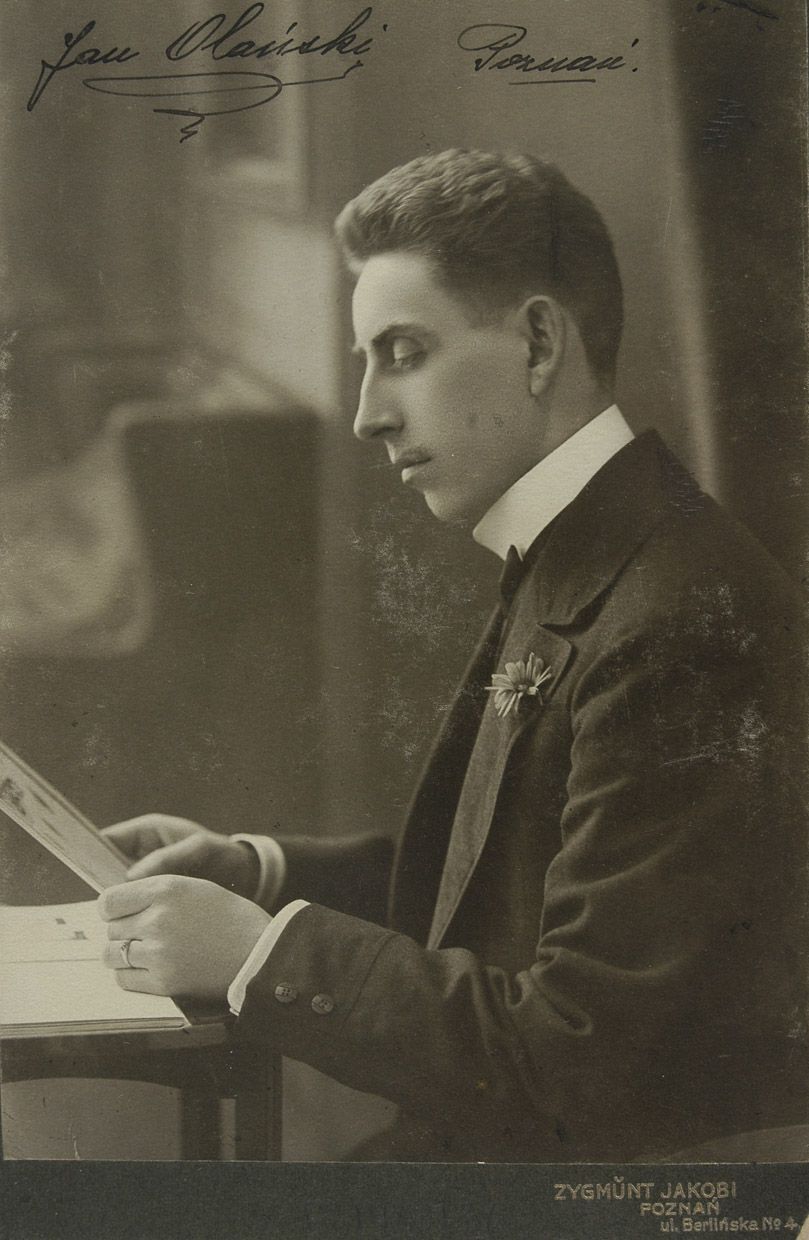 Portret Jana Olańskiego, ok. 1910, fot. Sigismund Jacobi / Polona