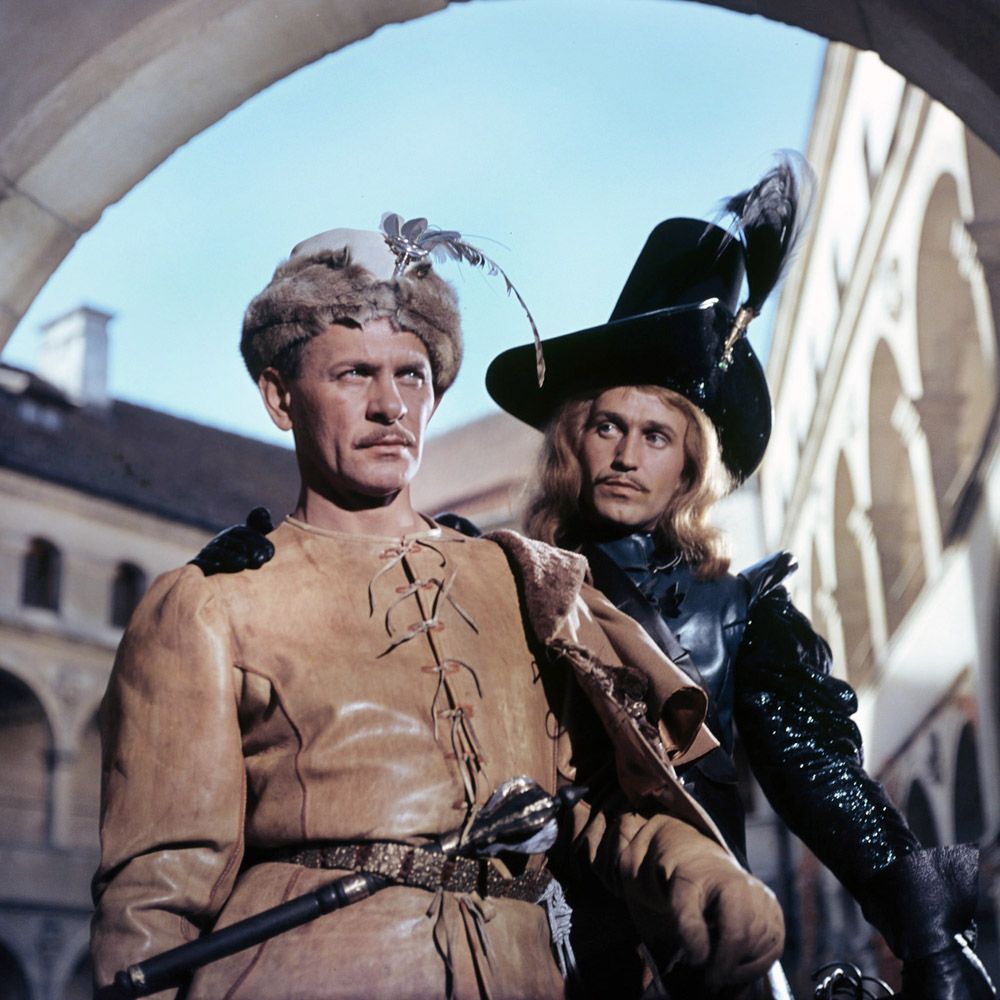 Kadr z filmu "Pan Wołodyjowski" w reżyserii Jerzego Hoffmana, 1969. Na zdjęciu: Tadeusz Łomnicki oraz Jan Nowicki, fot. Jerzy Troszczyński / Filmoteka Narodowa – Instytut Audiowizualny / www.fototeka.fn.org.pl