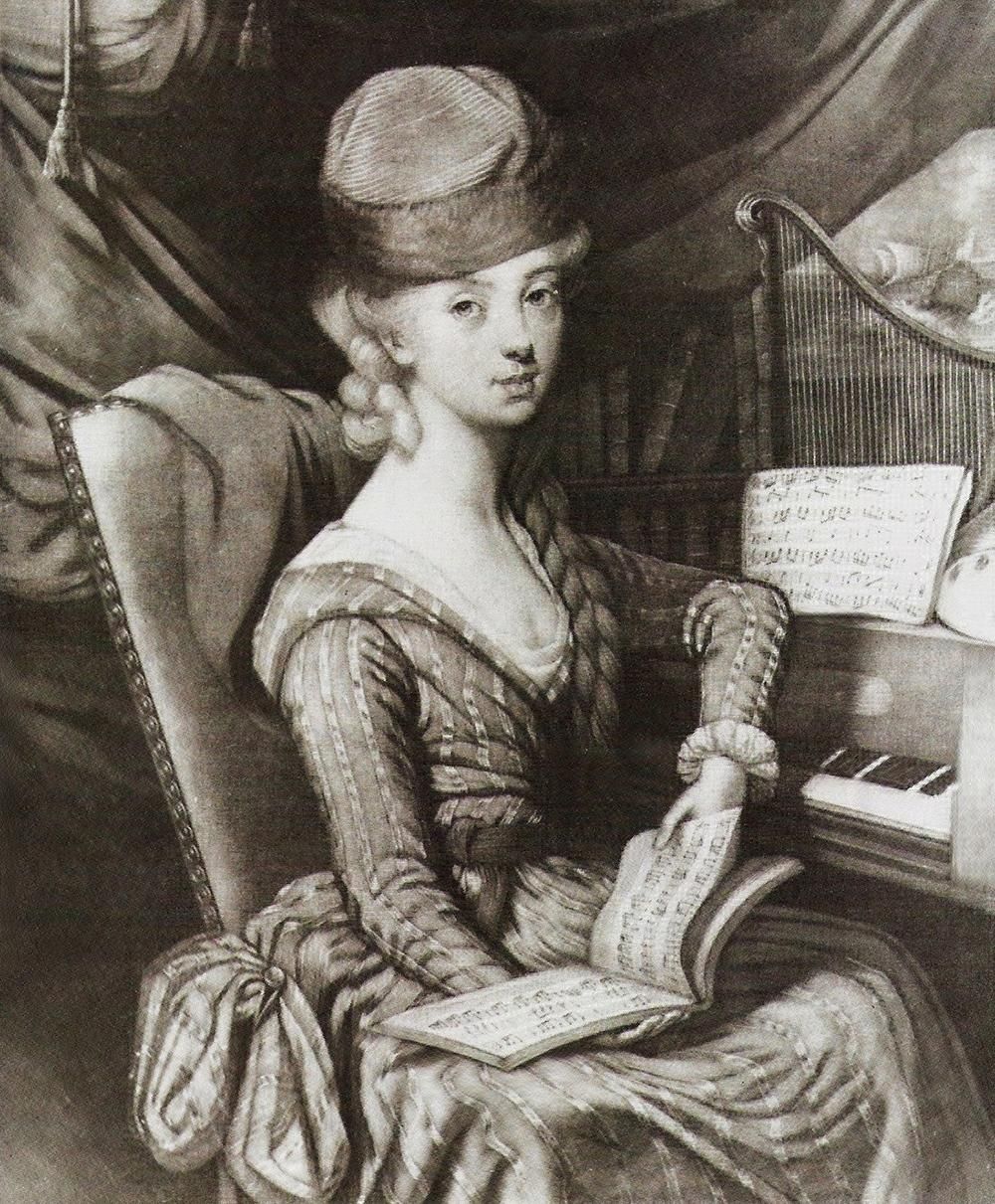 18th century woman on chair