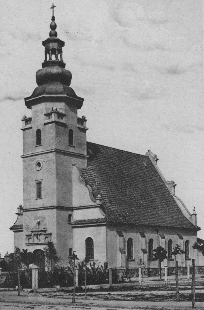 Kościół parafialny Najświętszej Marii Panny Królowej Polski przy ulicy Świętojańskiej w Gdyni, 1923-1939, fot. www.audiovis.nac.gov.pl (NAC)